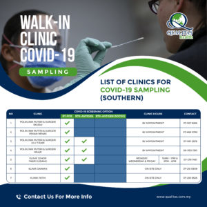 FB List of Clinics for Covid19 Sampling Southern